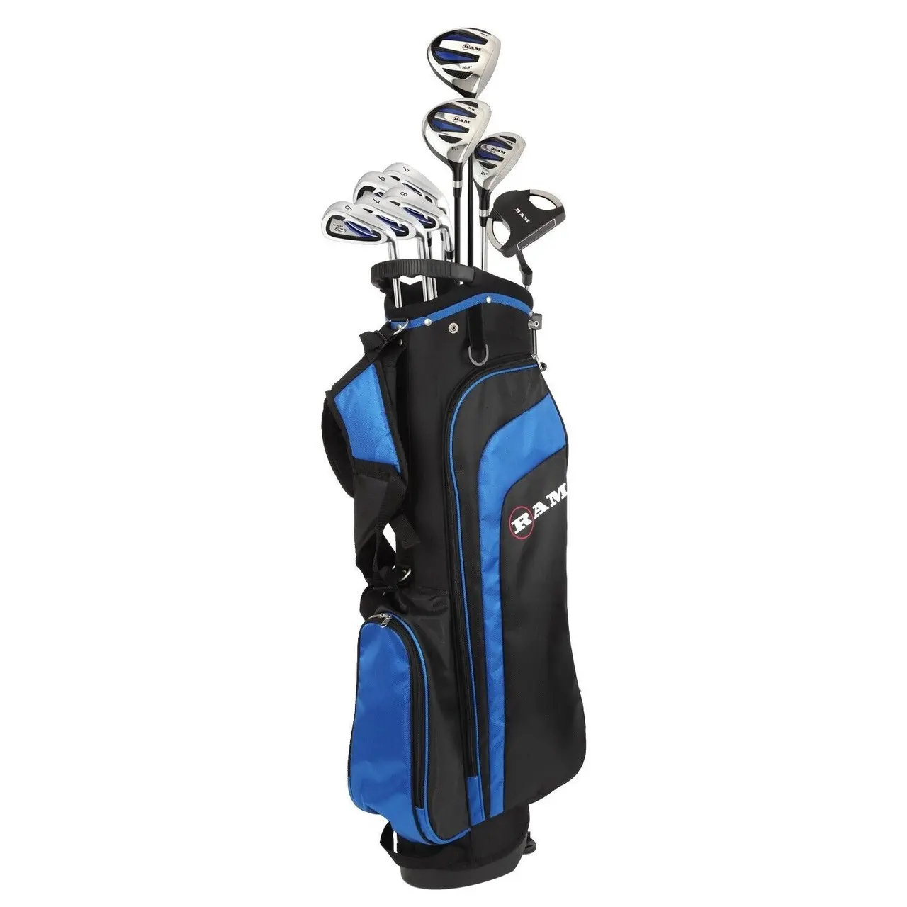 Ram Golf EZ3 Golf Clubs Set with Bag - Graphite/Steel Shafts, Mens Right Hand