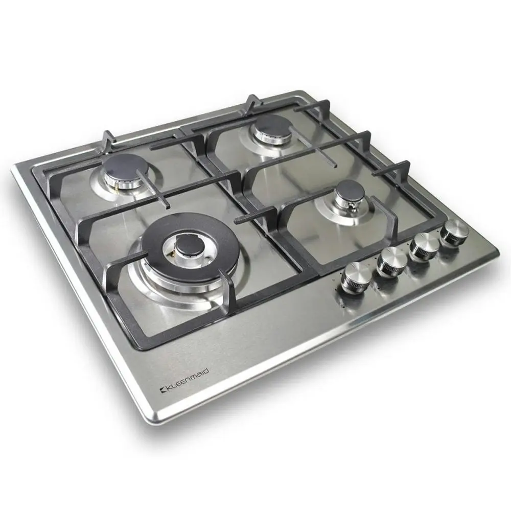 Kleenmaid 60cm Stainless Steel Mounted Gas Cooktop/Stovetop w/Wok Burner GCT6012 - Home & Garden
