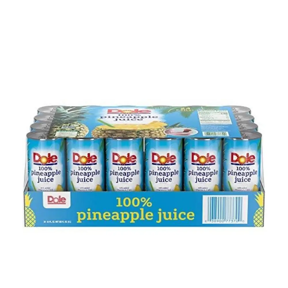 Dole 100% Pineapple Juice 24 x 240ml - Groceries