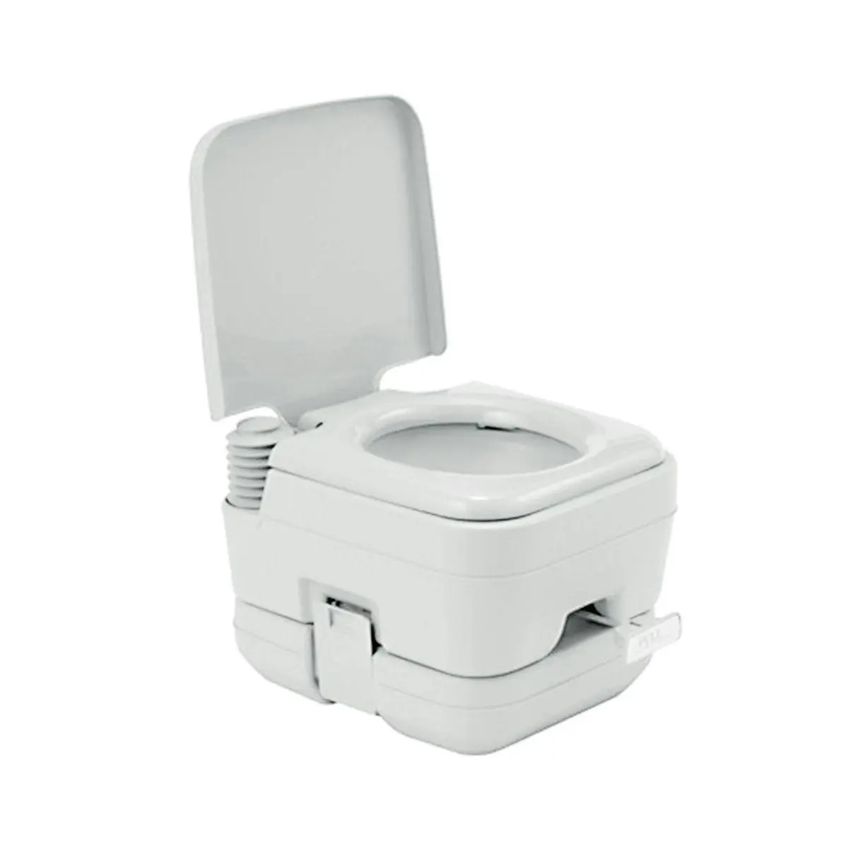 Ausway Porta Potty Seat with Piston Pump Flush Gray 10L - Sports & Outdoor