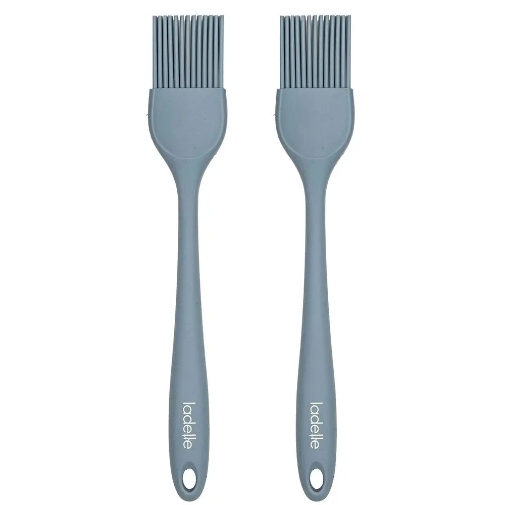 2x Ladelle Craft Blue Silicone Brush Cooking/Serving Utensil 27.5x4.5x1.5cm - Home & Garden