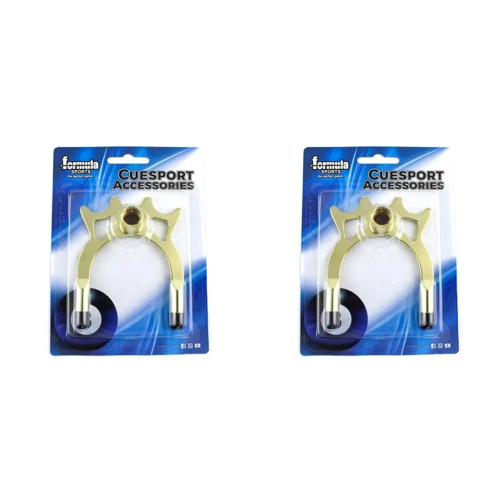 2x Formula Sports Spider Cue Stick Rest Bridge Brass Billiard Snooker Accessory - Sports & Outdoor
