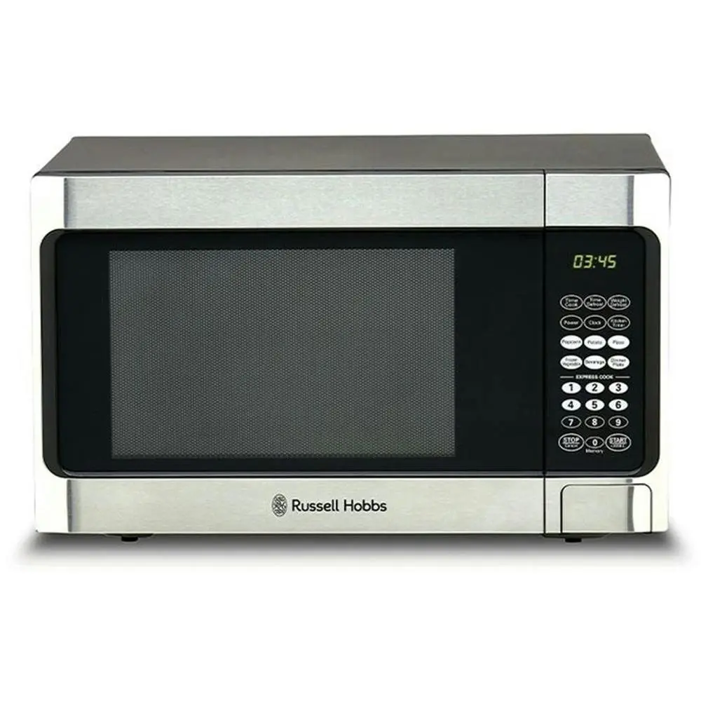 Russell Hobbs RHMO300 Electric LED 1000W/34L Microwave Oven Defrost/Heat Black - Home & Garden
