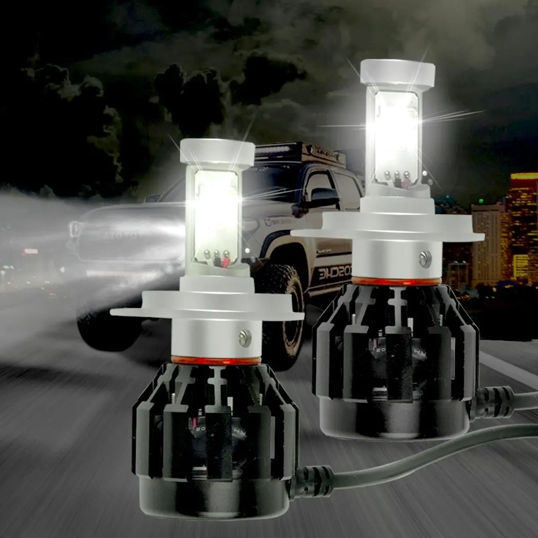 Traderight Group 4 Side Cree LED Car Headlight 160W 2500Lm H4 High Low Beam Replace Xenon HID - Automotive