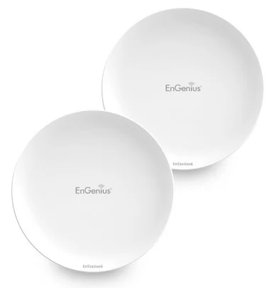 EnGenius EnStation 6 Single Band IEEE 802.11 a/b/g/n/ac/ax/e 1.17 Gbit/s Wireless Bridge - Outdoor (enstation6kit)