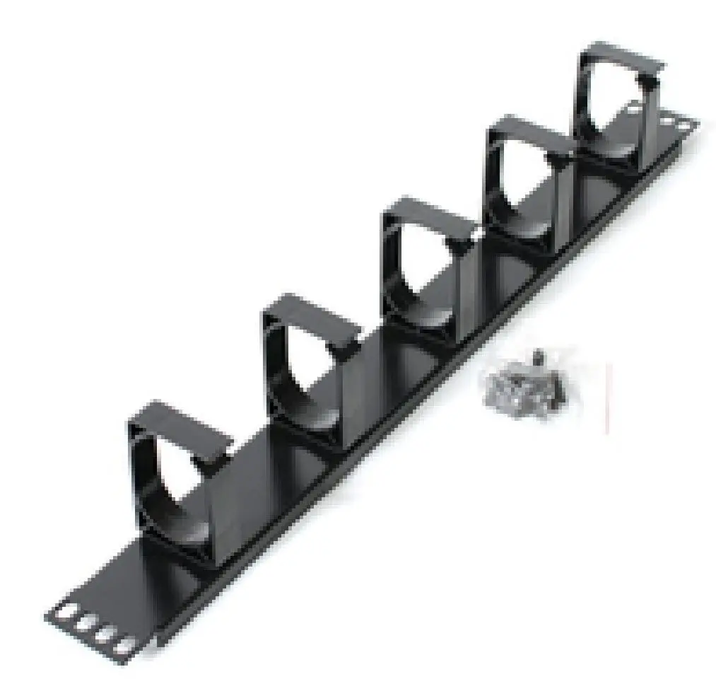 Astrotek 1U Rack Shelf Cabinet Mount Cable Management Metal Panel Server Black - Electronics