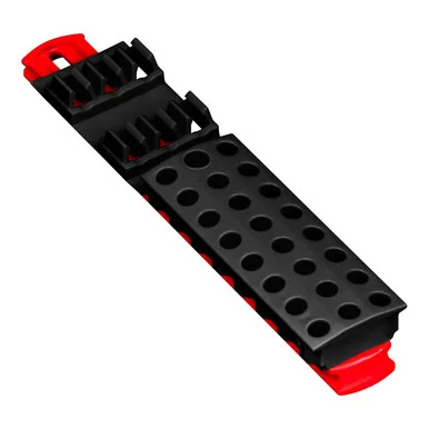 Ernst ERN-5750 8" 30 Tool Magnetic Bit Buddy - Red/black 5750_59_1