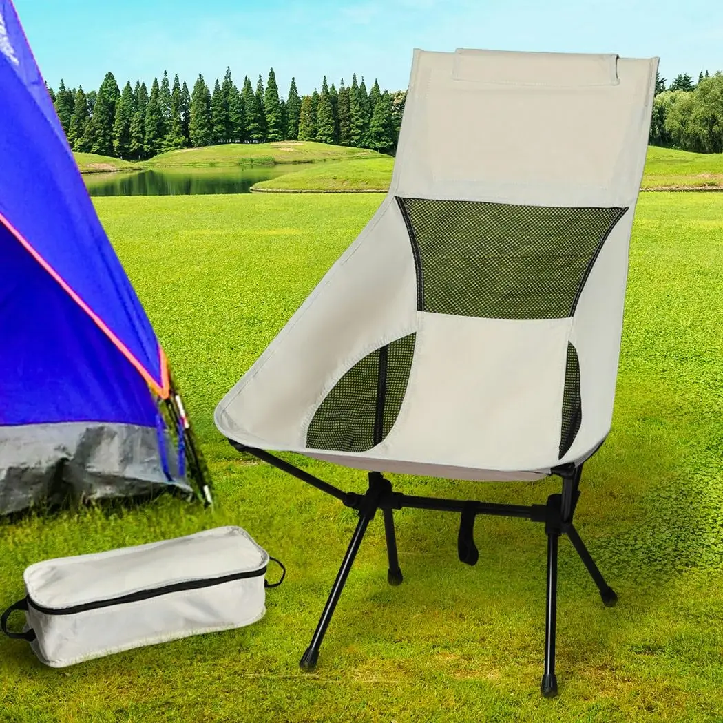 Levede Camping Chair Folding Outdoor Portable Lightweight Beach Picnic Fishing - Sports & Outdoor