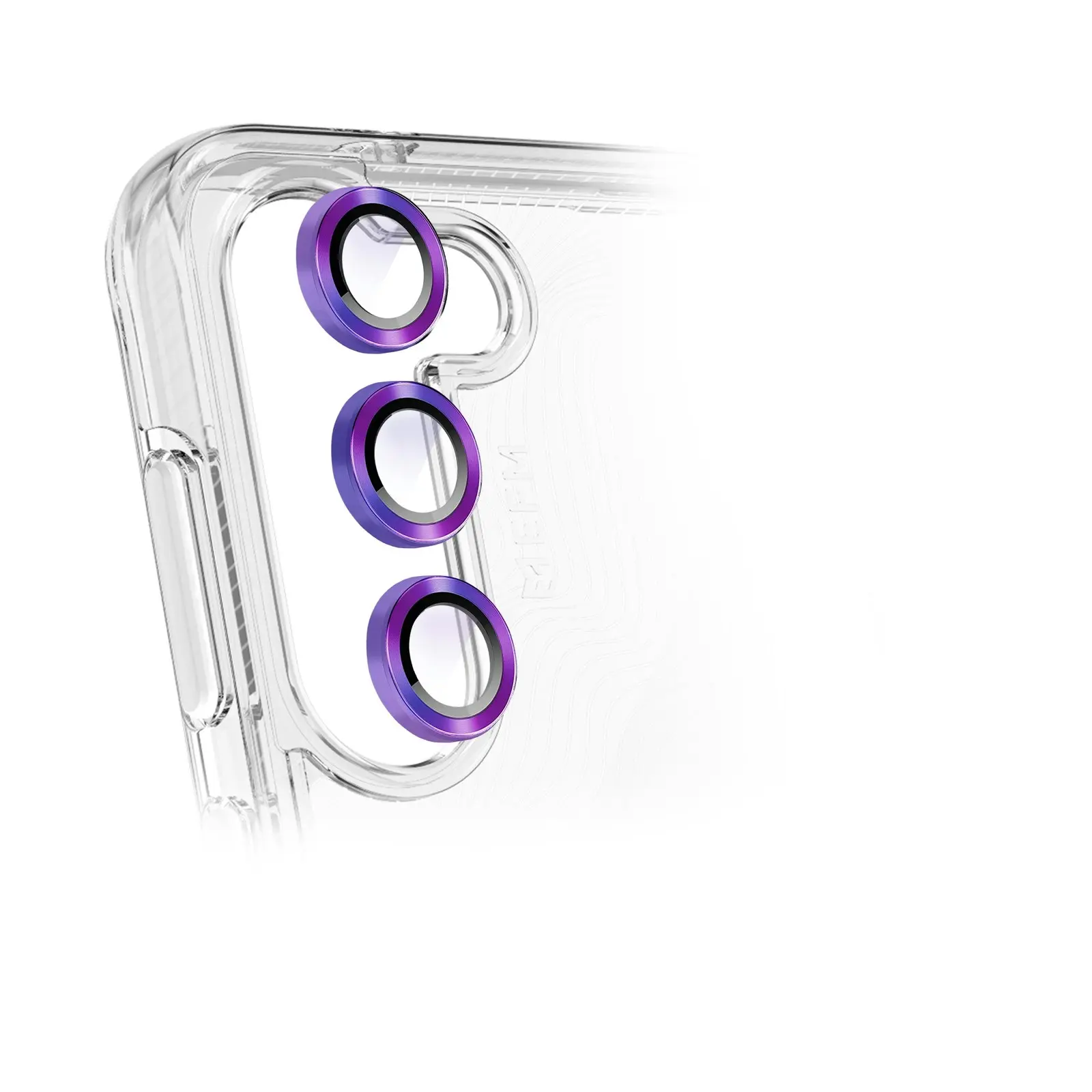 EFM Camera Lens Smartphone Screen Armour For Samsung Galaxy S23/S23+ Rainbow - Electronics