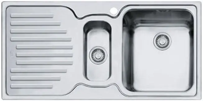 Franke Pacific Plus 1 and 1/4 Bowl Sink Left Hand Drainer - Hardware