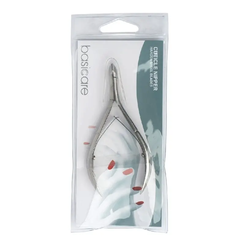 Basicare Cuticle Nipper 4.2 Inch Stainless Steel Manicure Tool Double Spring - Beauty