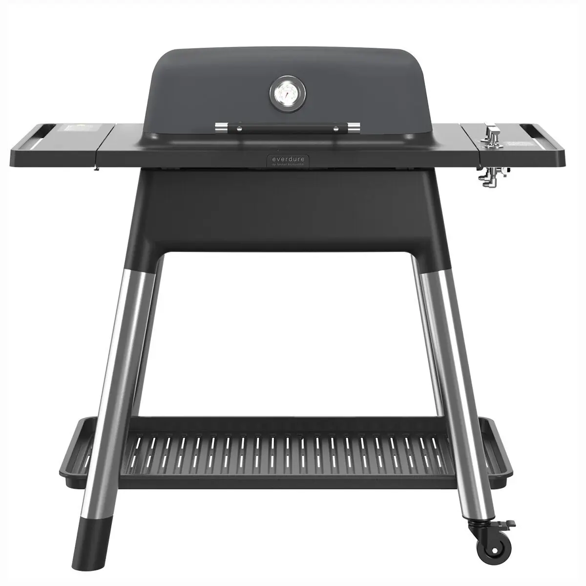 Everdure by Heston Blumenthal Force 2 Burner LPG BBQ Matte Graphite - Home & Garden