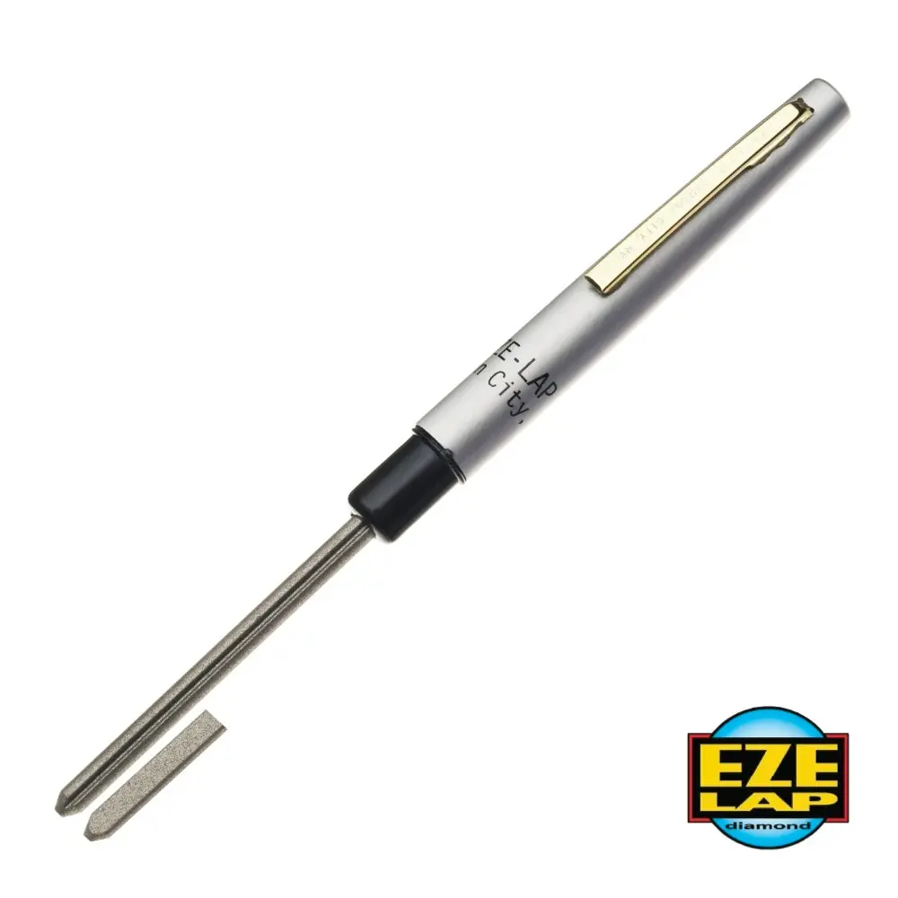 Eze Lap Diamond Pen Hone Knife Sharpener W/ Fish Hook Groove Model S - Home & Garden