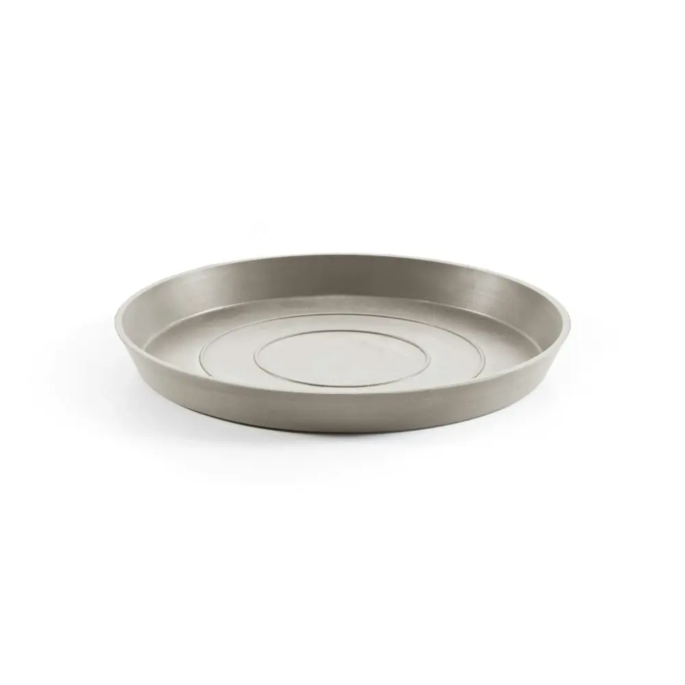 Ecopots Plant Pot Saucer Round 36.5 Taupe 36.5x3.5cm Home Indoor/Outdoor Decor - Home & Garden