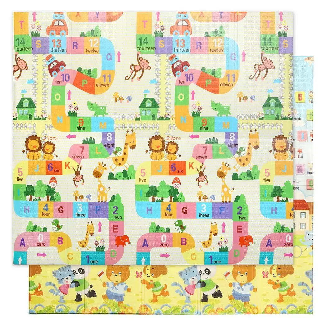BoPeep Kids Play Mat Baby Crawling Pad Floor Foldable XPE Foam Non-slip Animal