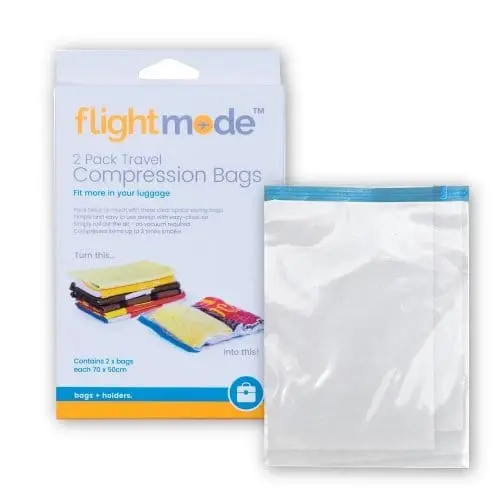 2 Pack Easy Care Travel Vacuum Compression Bags - Fashion