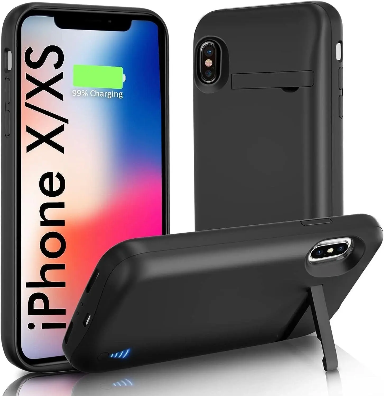 For iPhone XS Max Smart Battery Power Bank Charger Cover - Electronics