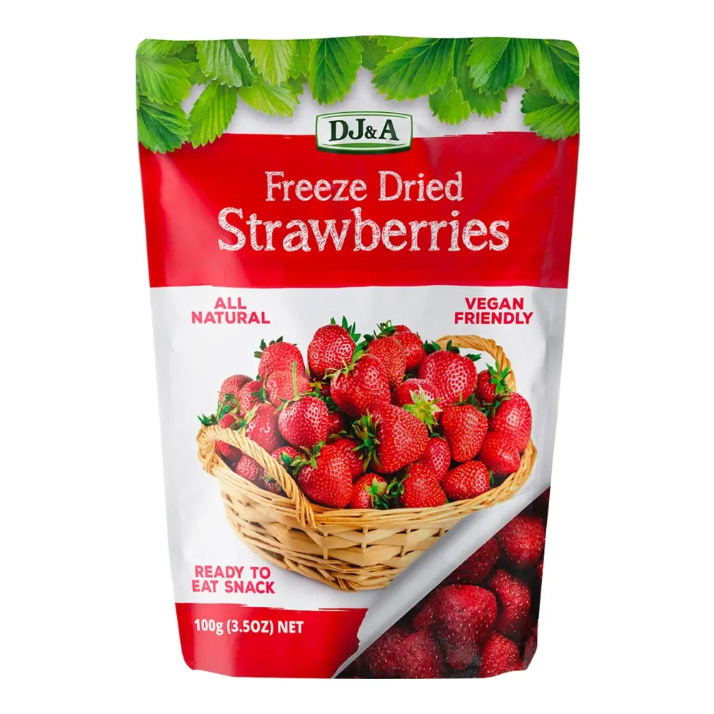 DJ&A Freeze Dried Strawberries 100g - Groceries