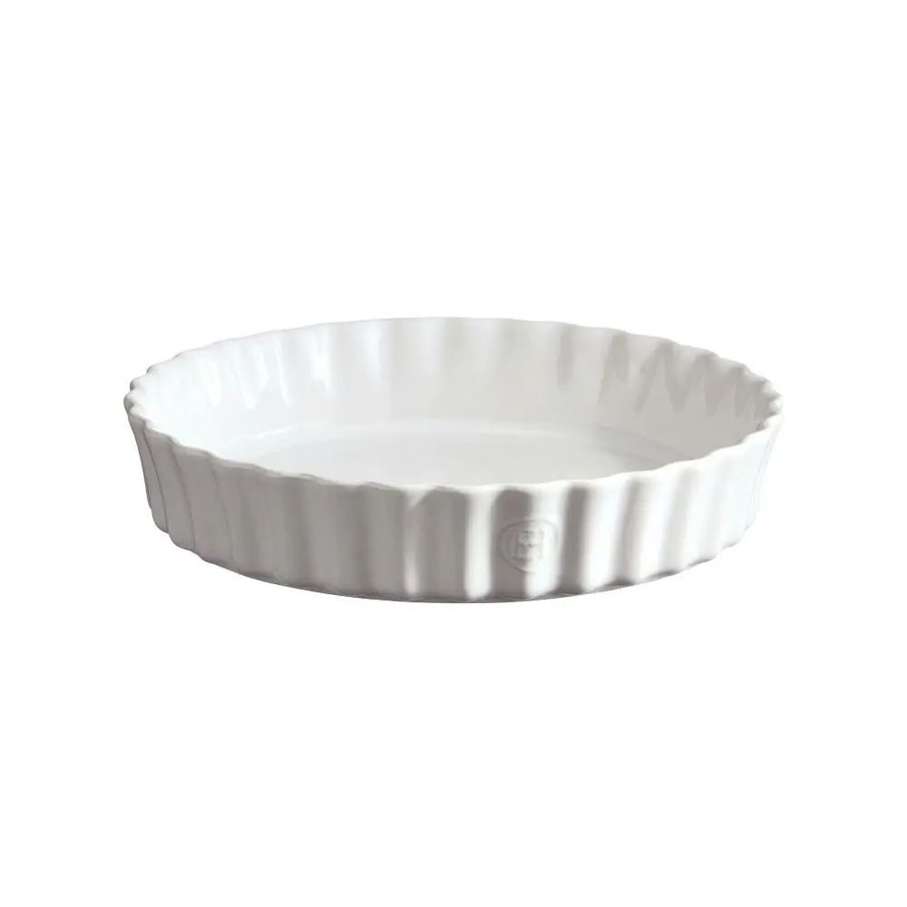 Emile Henry 29cm Ceramic Deep Tart Dish Kitchen Baking Container Round Flour - Home & Garden