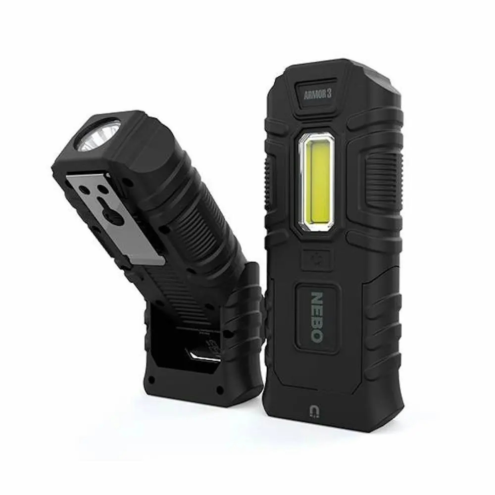 Nebo Armour 3 Waterproof 360 Lumen Power Bank Led Flashlight Work Spot Light 89536 - Sports & Outdoor