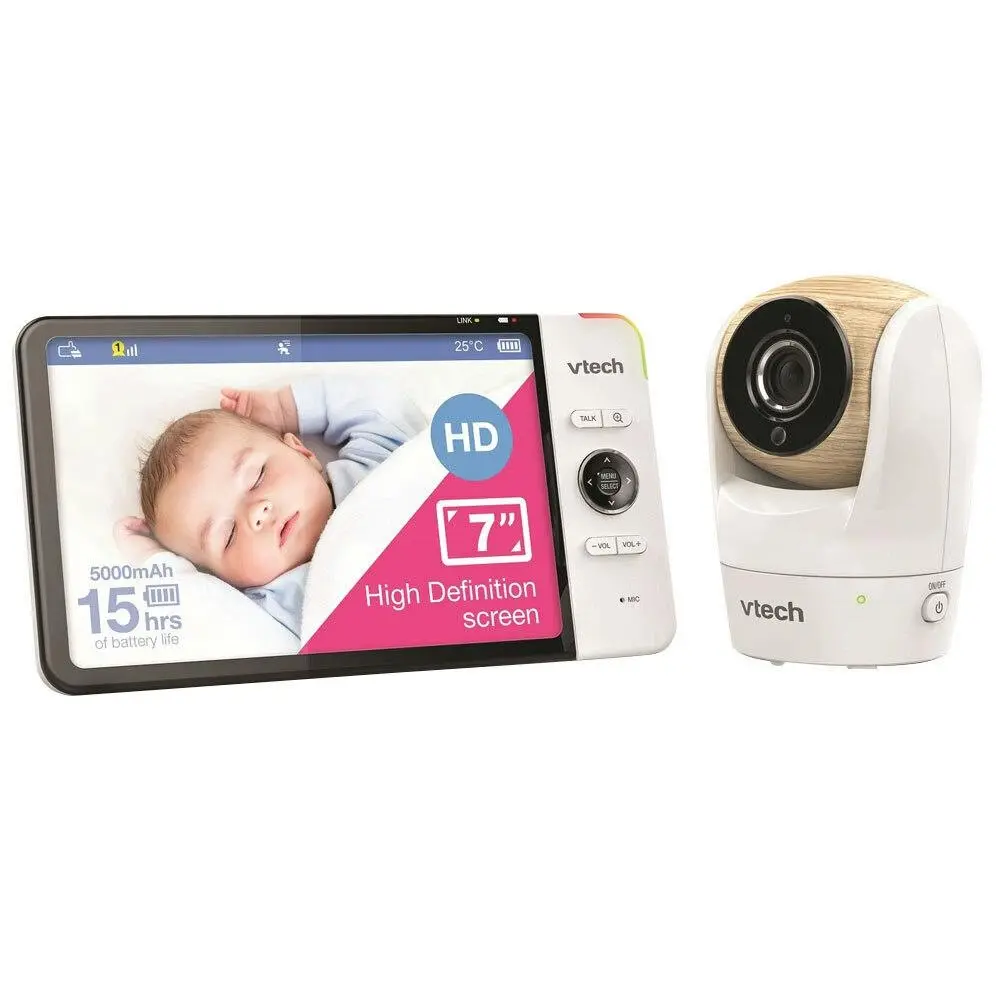 VTech BM7750HD 18cm HD Pan/Tilt Full Colour Baby Monitor Video & Audio Camera
