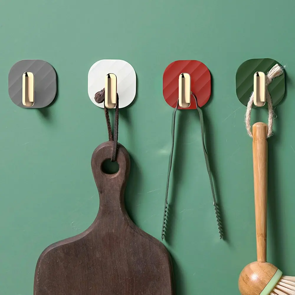 16Pcs Light Luxury Hooks Free Punching Creative Hooks Sticky Hooks - Home & Garden