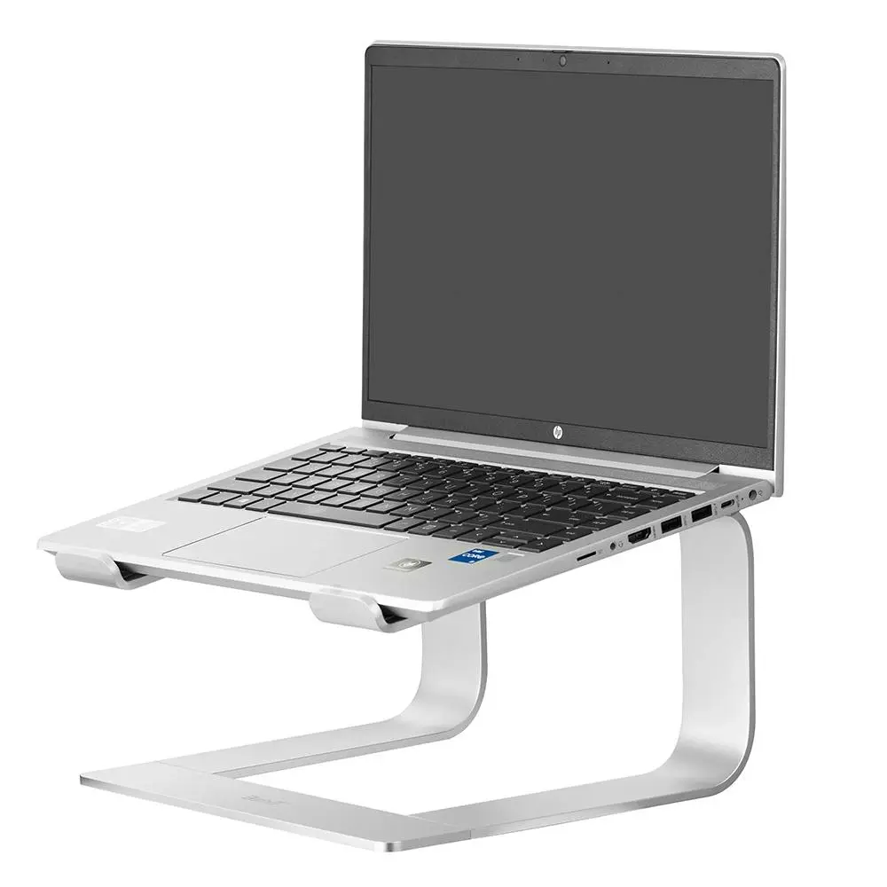 3sixT Silver Aluminum Portable/Foldable Ergonomic Laptop Mount/Stand Tray Holder - Electronics