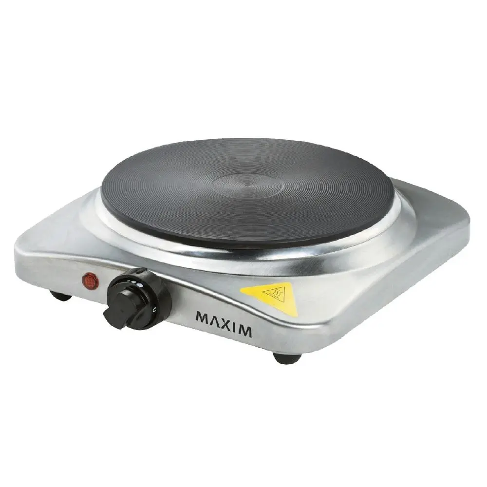 Maxim Kitchenpro 1500w Portable Hotplate Single Electric Cast Iron Cooking Stove - Home & Garden