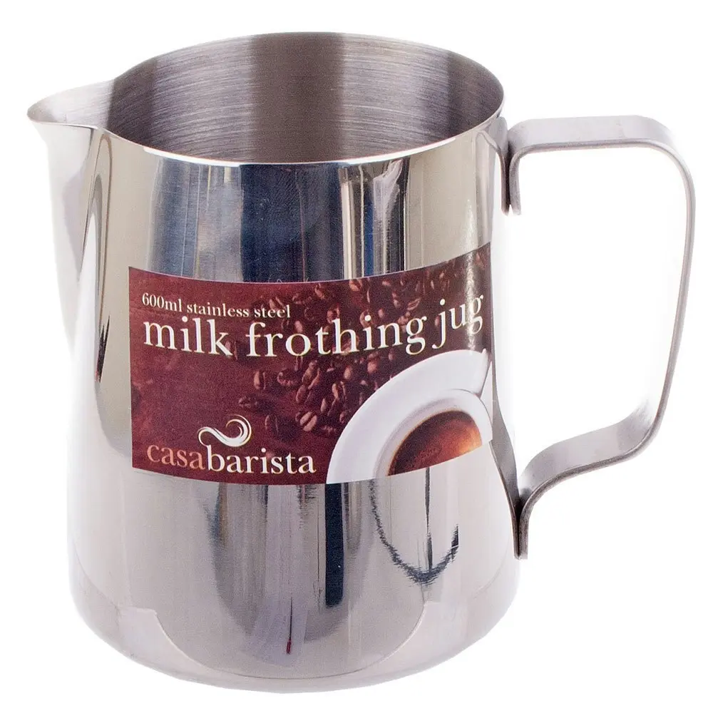 Casa Barista 600ml Stainless Steel Milk Coffee Latte Frothing Cup Pitcher Jug - Home & Garden
