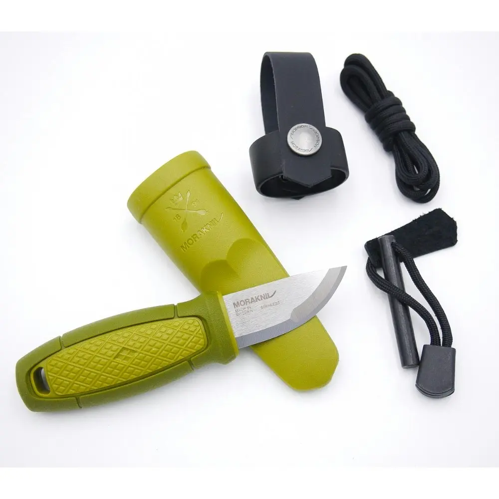 Morakniv Eldris Neck Pocket Outdoor Knife W/ Fire Starter Kit Green YKM12633 - Sports & Outdoor