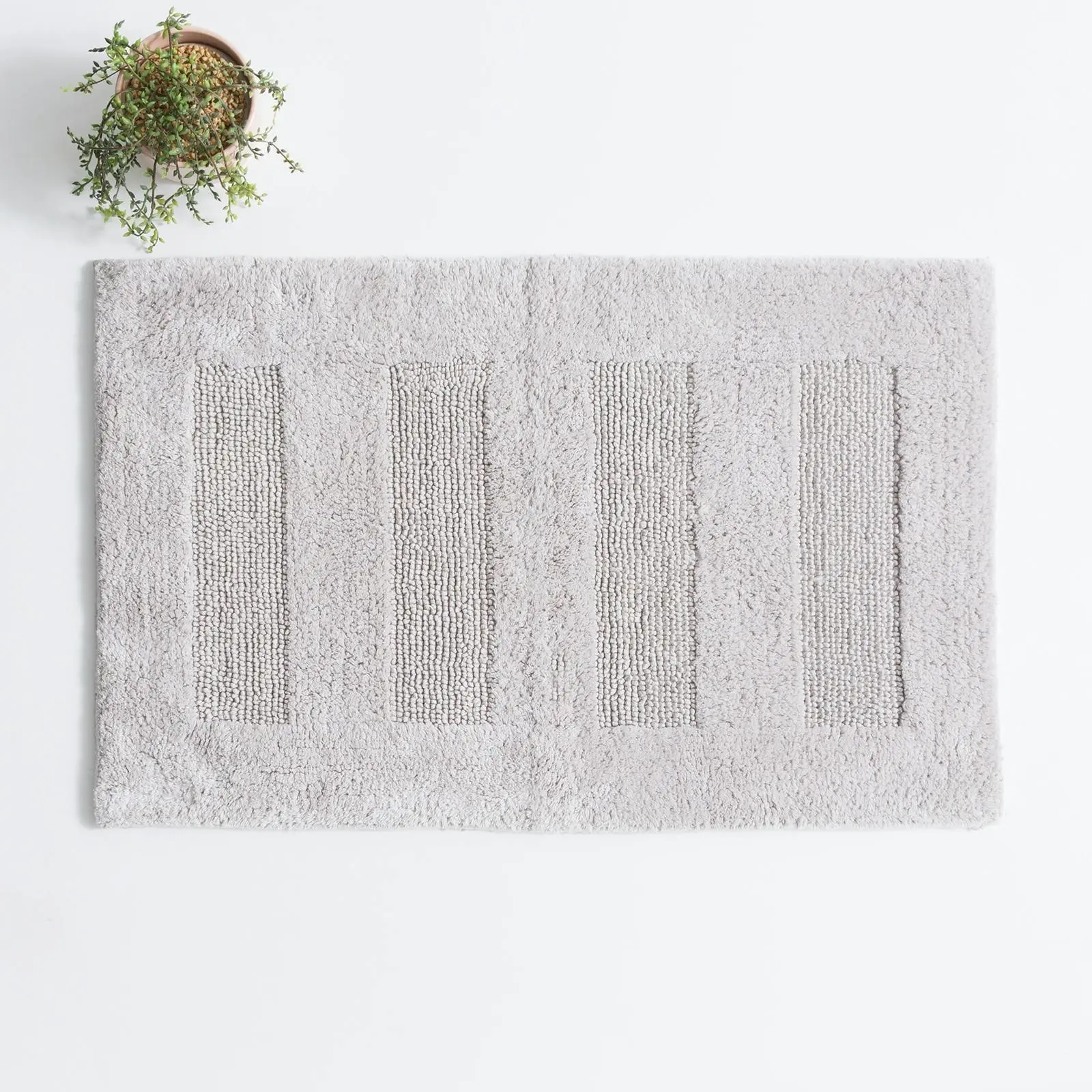 Renee Taylor Retreat 80cm Cotton Bathroom/Toilet Floor Mat/Rug Reversible Sand - Home & Garden
