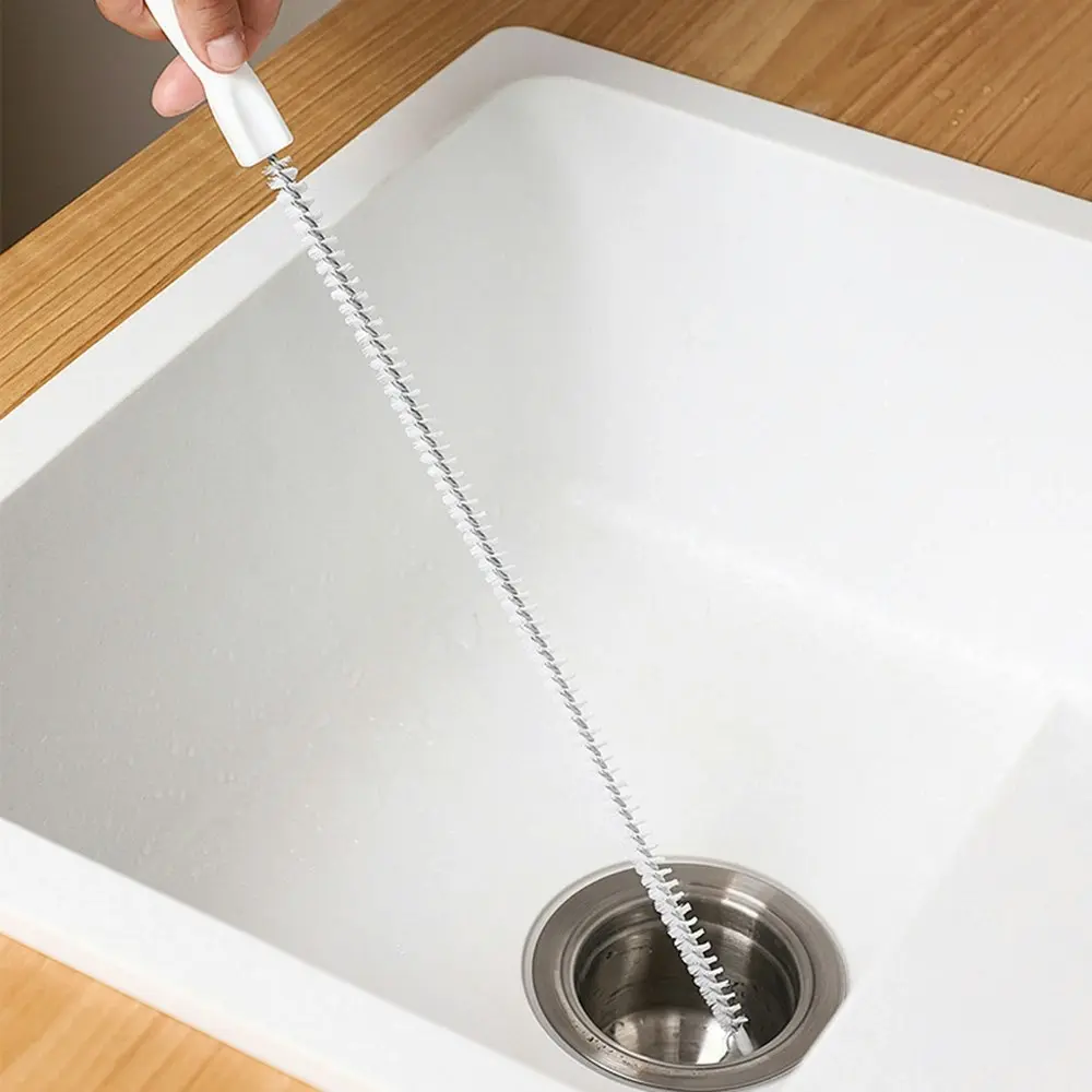 4Pcs Pipe Dredging Brush Bathroom Sink Cleaning Brush - Home & Garden