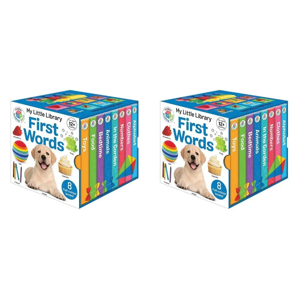 2x Hinkler Building Blocks Kids 2019 Ed My Little Library First Words Book 12m+ - Entertainment