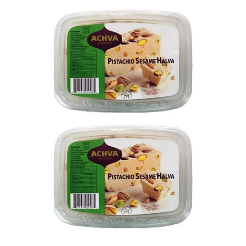 Achva Pistachio Halva 454g x 2 - Groceries