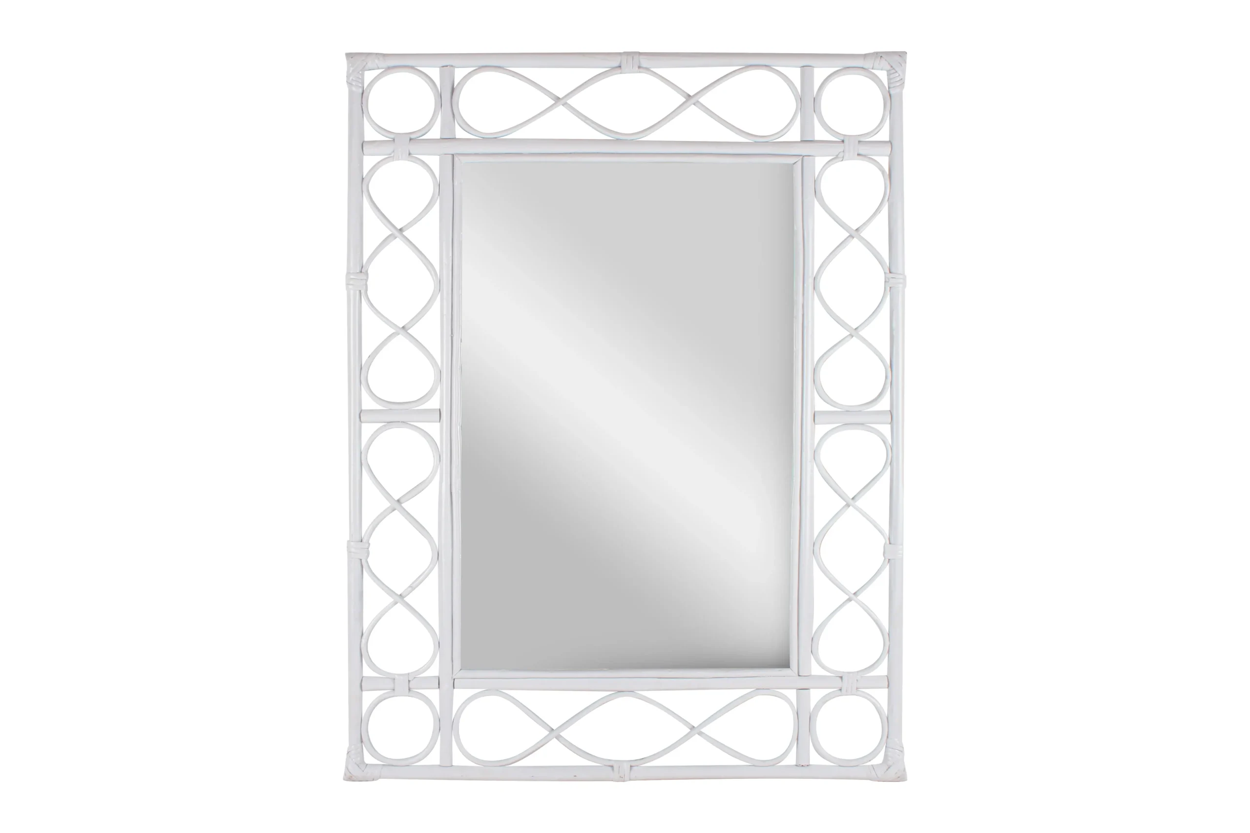 Beric Rattan Rectangle Mirror 80 x 50cm - Home & Garden
