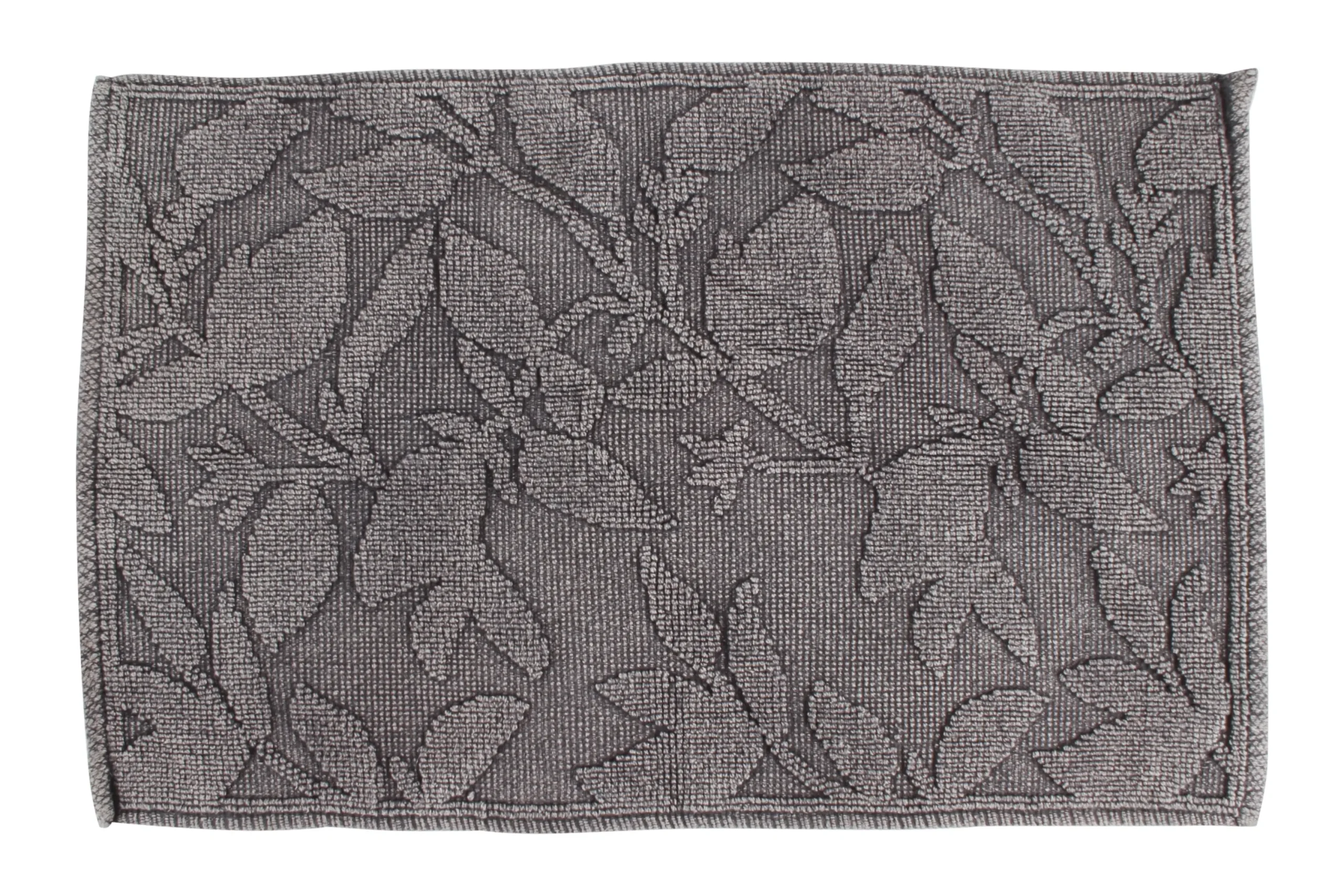 Ballie Stone Washed Indoor Mat Charcoal 90 x 60cm - Home & Garden