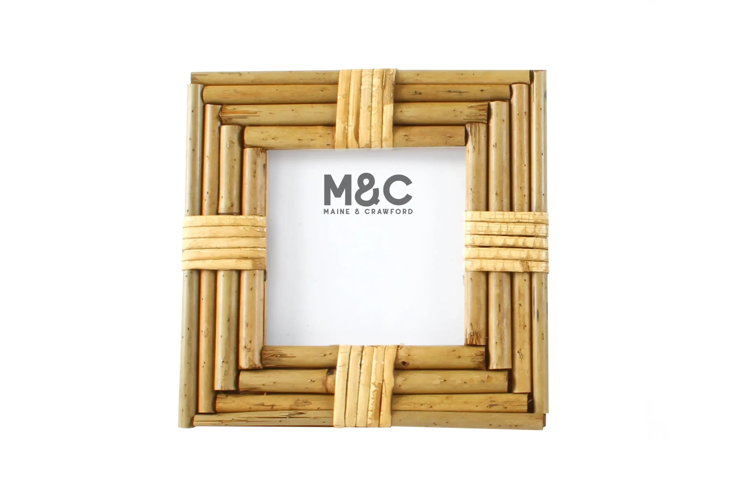 Barto Natural Bamboo Picture Frame 18 x 18 x 3 cm - Home & Garden
