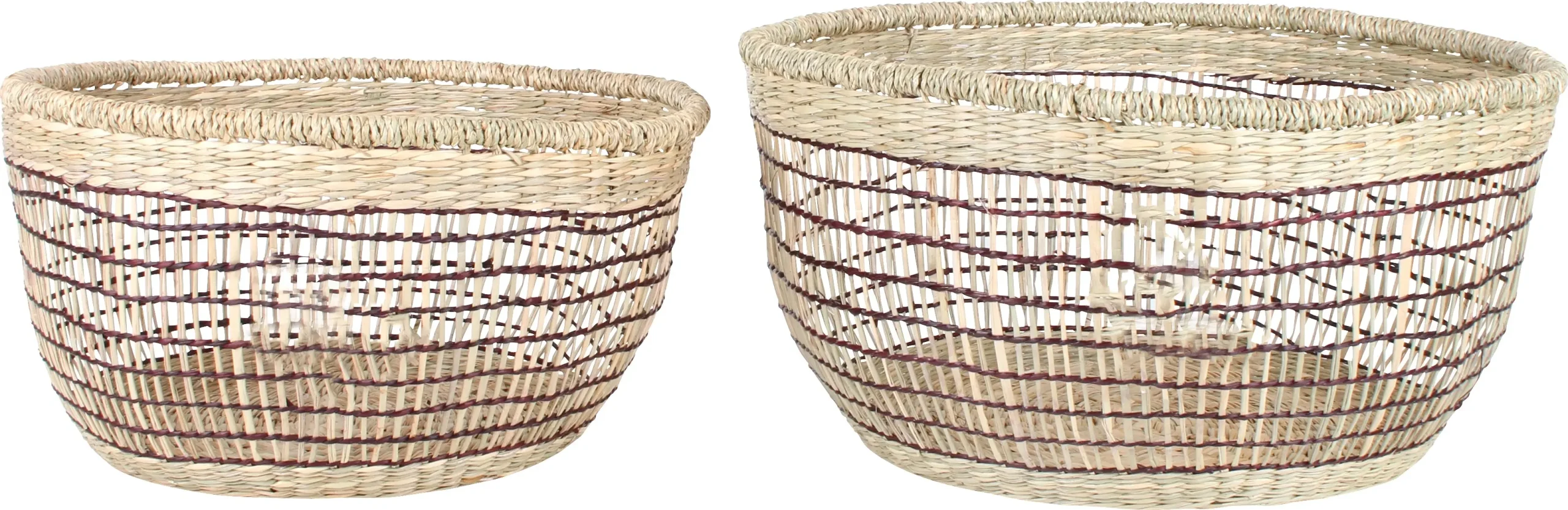 Blake Set Of 2 Storage Basket Round - Home & Garden