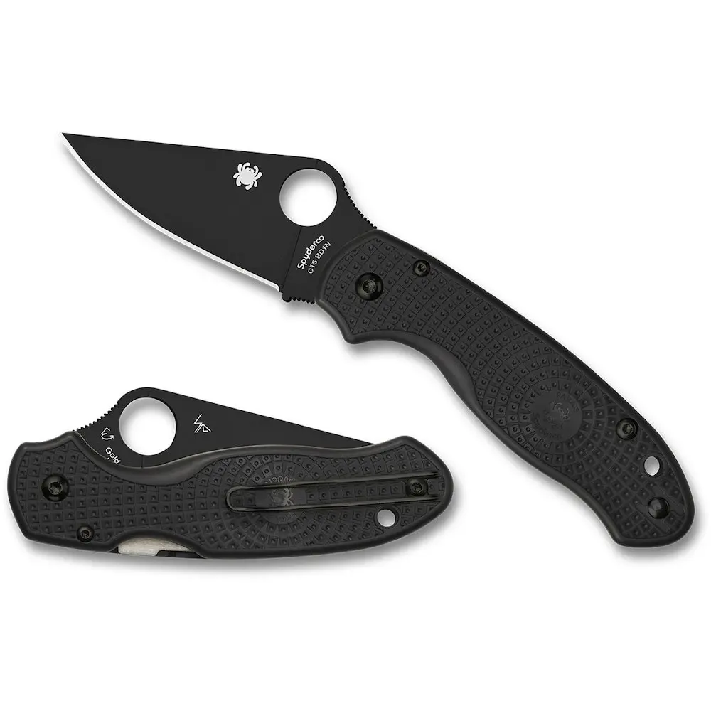 Spyderco Para 3 Lightweight Black Plain Black Blade YSC223PBBK - Sports & Outdoor
