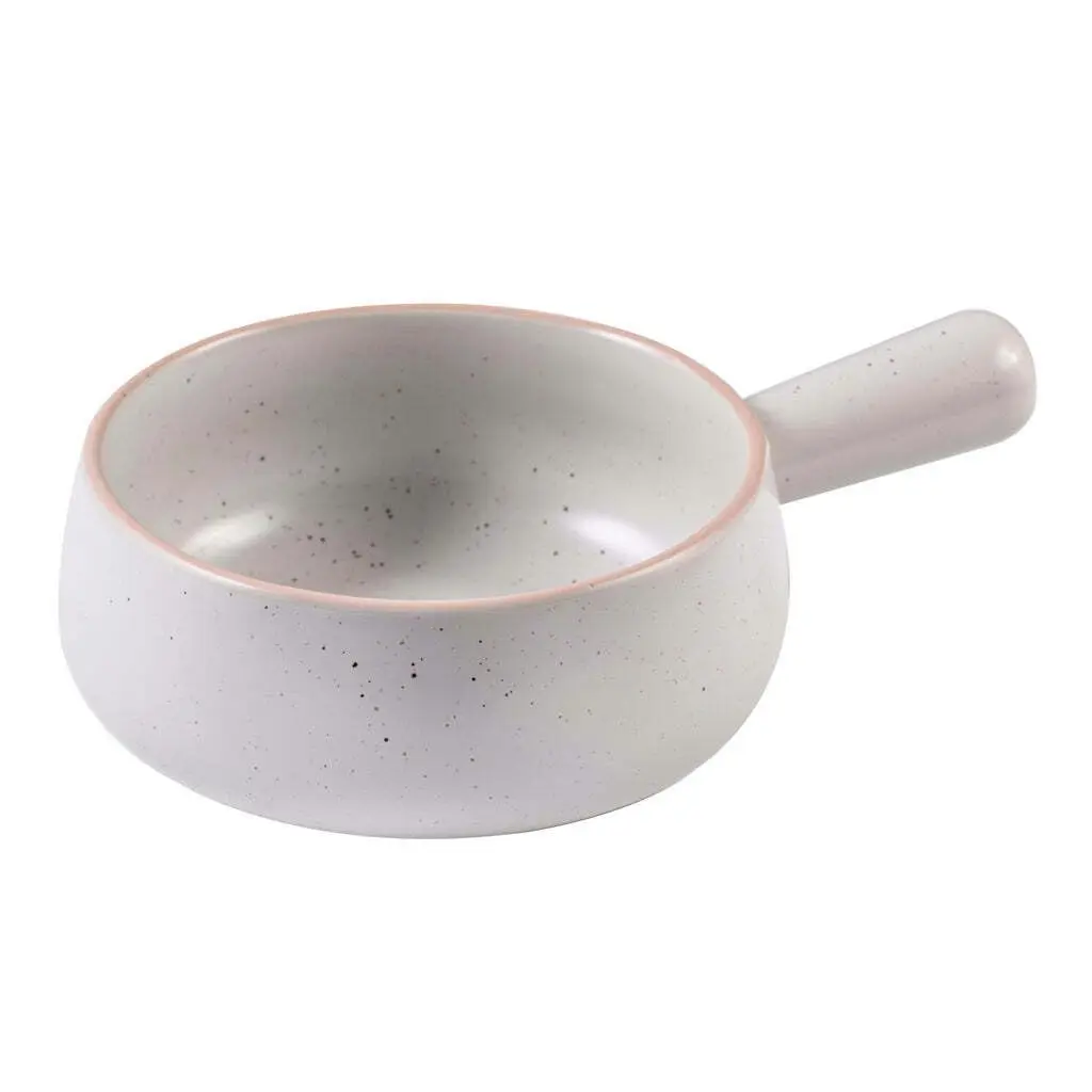 Ladelle Nestle Noodle/Soup/Pasta 22.8cm Round Stoneware Bowl Dinner Dish White - Home & Garden