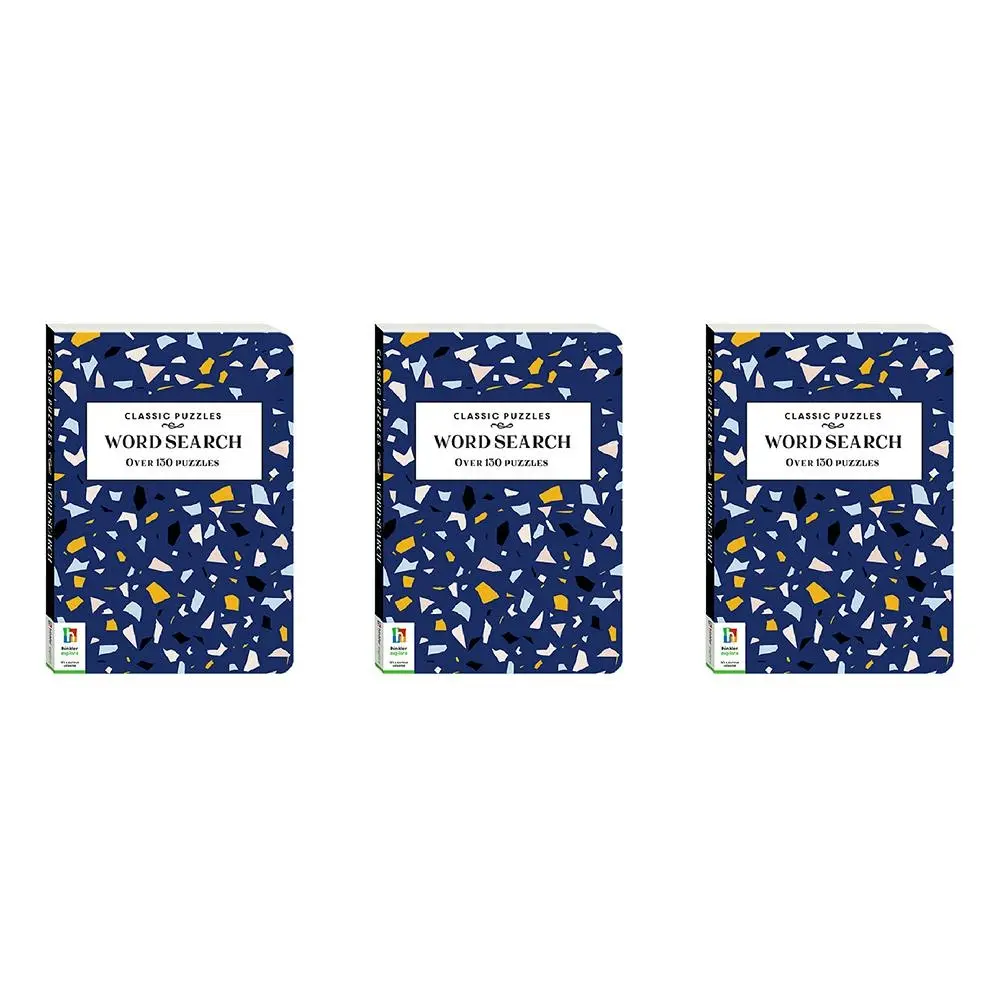 3x Solve It! Classic Puzzle Books: Word Search Adult Puzzle Book Challenge - Entertainment
