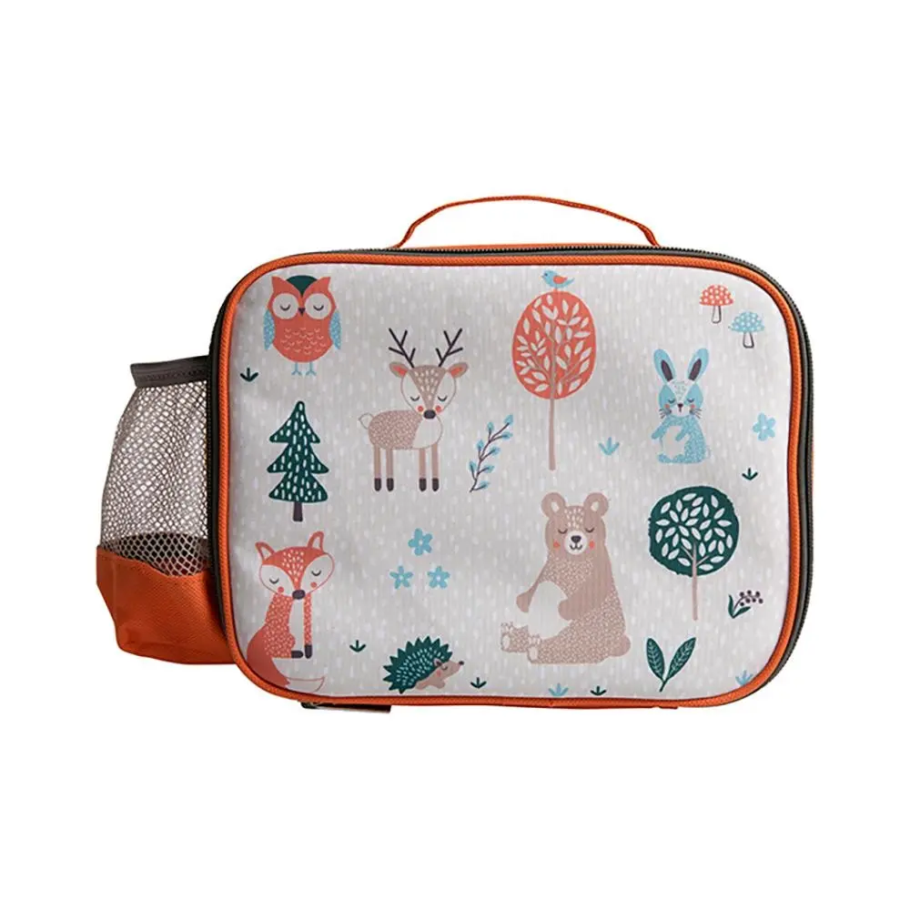 Ladelle Woodland Insulated Kids/Children PEVA Zip Lunch Prep Bag w/Bottle Net - Home & Garden