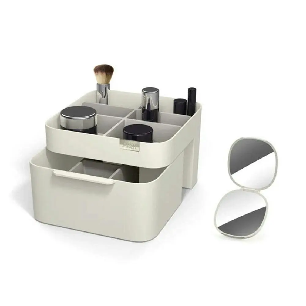 Joseph & Joseph Make Me Up Compact Mirror/Brush Cosmetic Storage Organiser Set - Home & Garden
