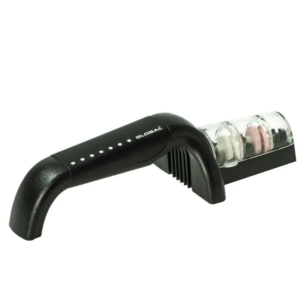 Global 2 Stage Ceramic Water Knife Sharpener | Black 79733 - Sports & Outdoor