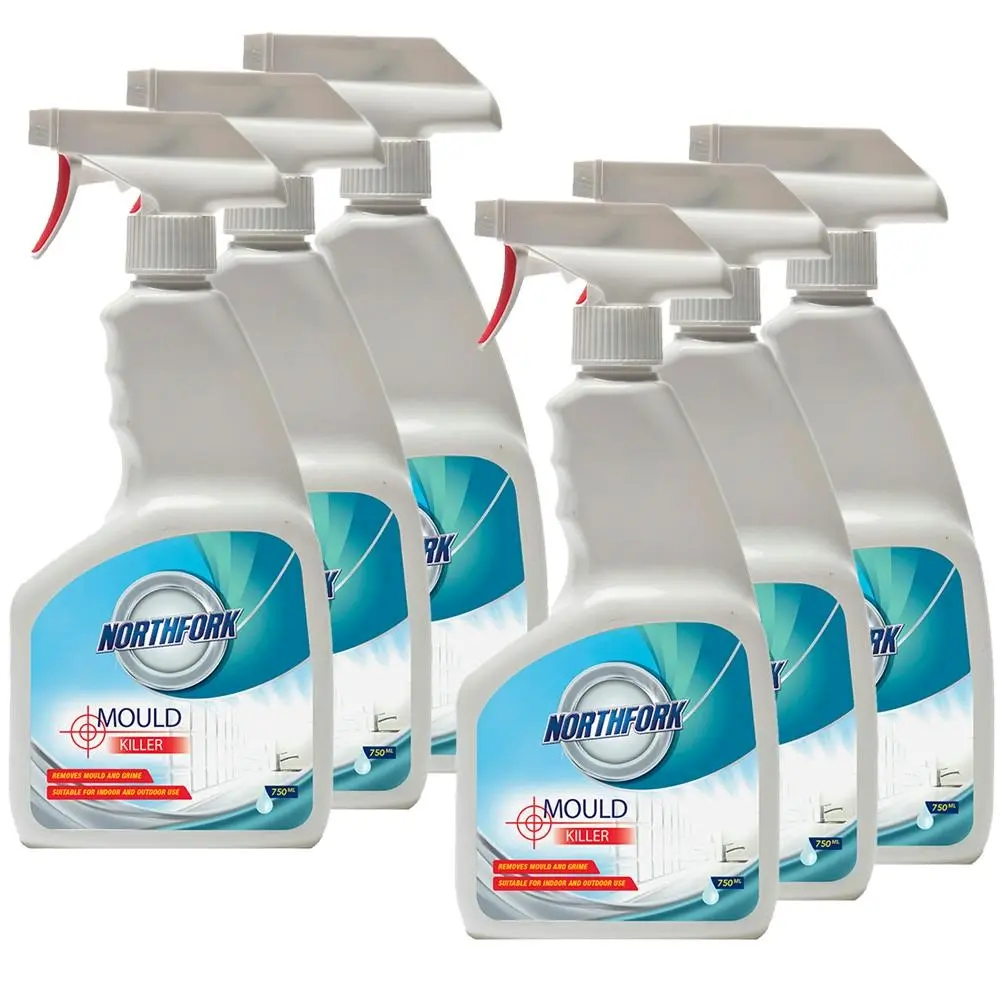 6x Northfork 750ml Mould Killer Cleaning Spray Cleaner for Sink/Shower/Bathtub - Home & Garden