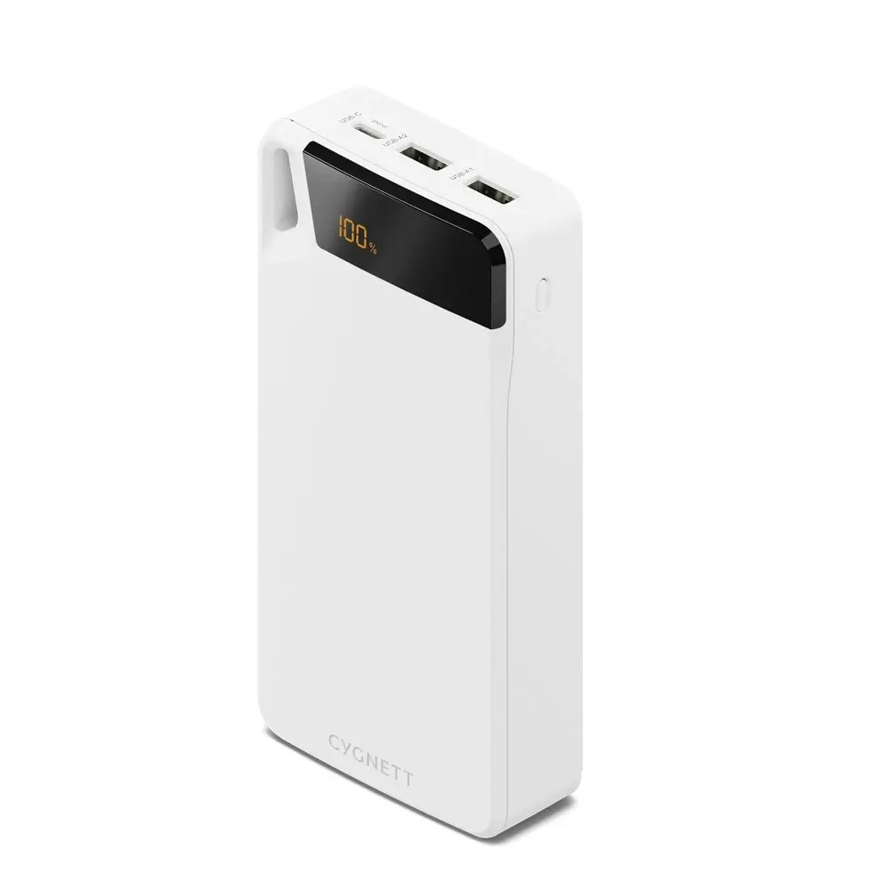 Cygnett Gen4 Boost 10000mAh Power Bank Portable External Battery Charger White - Electronics