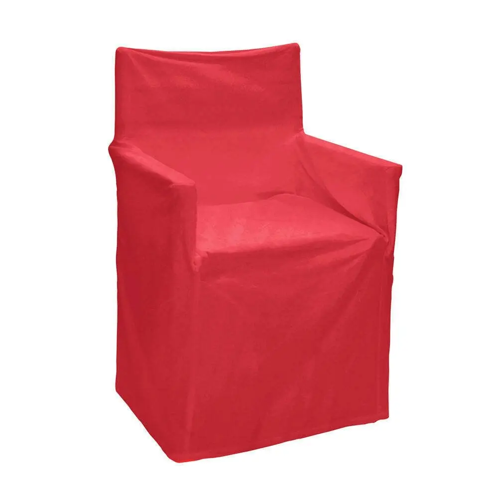 J.Elliot Outdoor Solid 54x12.7cm Cotton Director Chair Cover Seat Protector Red - Furniture