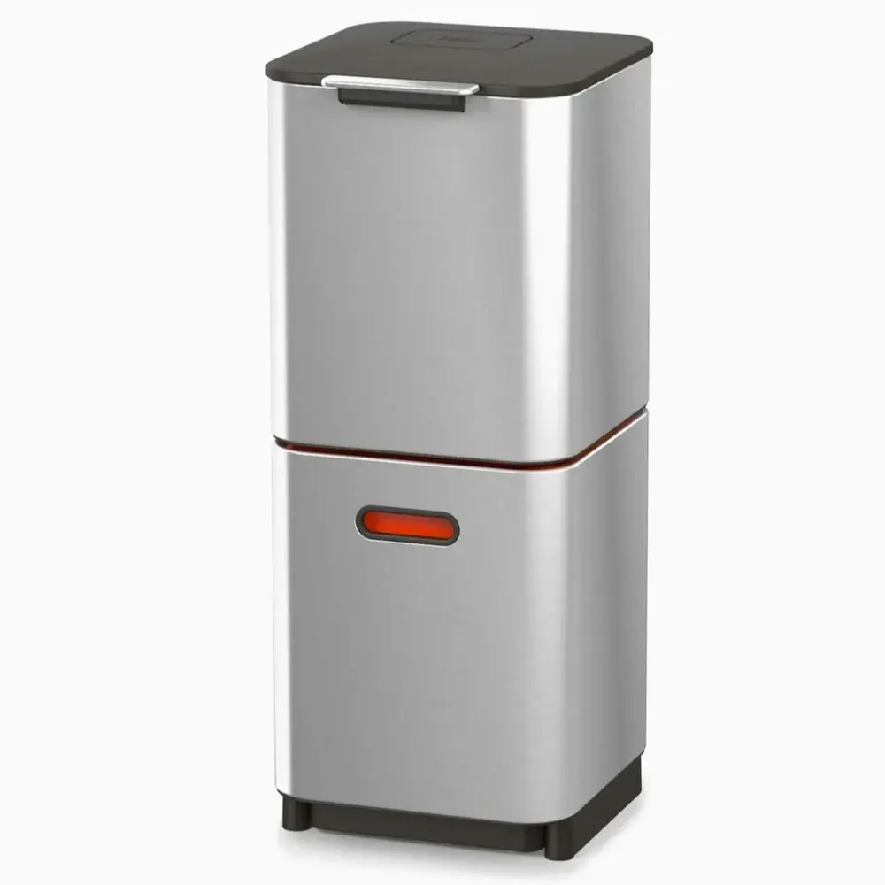Joseph Joseph Totem Compact Waste Separation 40L Bin Stainless 30063 - Home & Garden