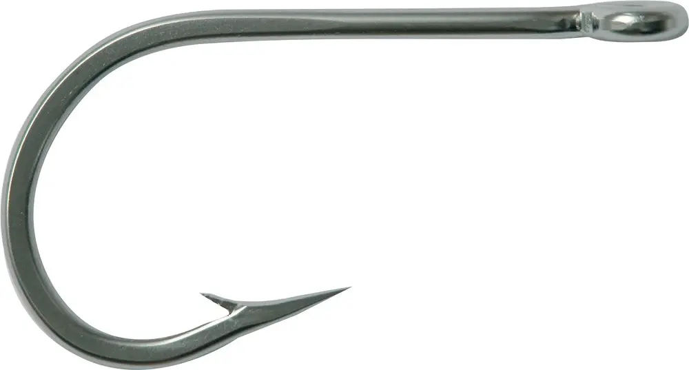 1 x Mustad 7691S Size 6/0 Stainless Steel Southern and Tuna Big Game Hook - Sports & Outdoor