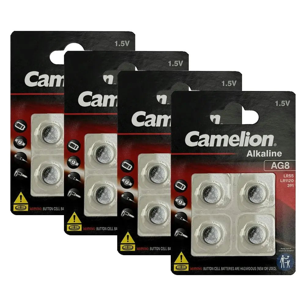 16pc Camelion Button/Coin Cell Alkaline LR1120/AG8 CS BP4 Long Lasting Batteries - Electronics